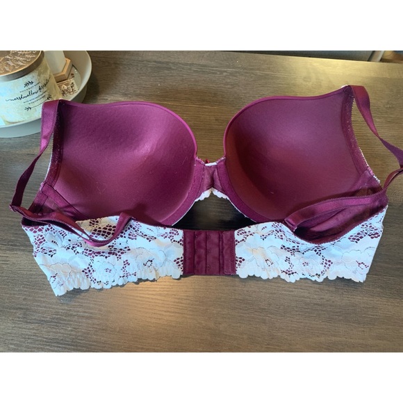 Torrid Microfiber & Lace Push-up Plunge Bra 40DD - Picture 2 of 10